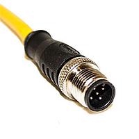 Mueller C5A06M005 Sensor Cables / Actuator Cables M12 Cordset, 5-Position Male Straight to Open End, 22 AWG, 5M