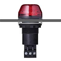 Auer Signal 800502404 Flashing Beacon IBS M22 panel mount LED steady/flashing beacon 12 V AC/DC red, black
