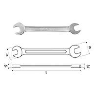 Yato YT-0120 Double open end spanner 18x19mm