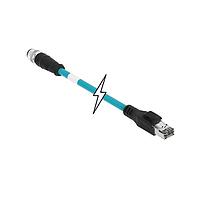 Molex 1300480309 Ethernet Cables / Networking Cables MIC 4P M/MP ST/RJ45 DCODED 1M