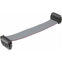 HARTING 33152430200014 Flat Flex Cable har-flex female 50pin Cable Assembly (AWG30/7 PVC), double ended (different cable direction), w/ strain relief, PL1, 0.2m