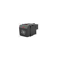 EAO 09-400005.10089 Automotive Switches UPB; I/O; Standard; 12V; Code 3; Firm haptic; white symbol illumination; 1 red status indicator ; Ventilating fan symbol