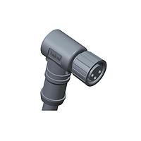 Amphenol LTW 8-04BFFM-SR7B02 Sensor Cables / Actuator Cables M8 Circular Metric Connector, A Code, Metal, 3A, 04 pins, Female Connector, Female Contact, Right Angle, Screw Thread, Overmolded, Length 2000mm, IP67 Mated