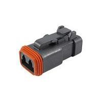 DEUTSCH - TE Connectivity DT06-2S-CE05 2-Way 2P DT PLUG, E SEAL ENH RET, END CAP