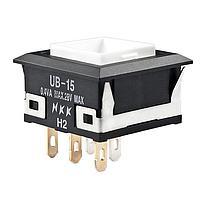 NKK Switches UB15KKG016B Pushbutton Switches LOW PROFILE PSHBTTN ILLMNTD/PC AND SLDR