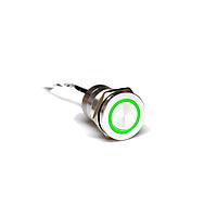 Bulgin MC19MCSGN Capacitive Touch Switches 19mm Norm Clsd SST Grn LED