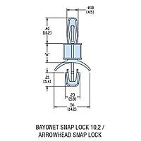 Heyco 10064 PCB Support HLSP2-05 NATURAL NYL PCB Support