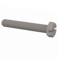 Essentra Components 011032X125 Hex Slotted Hex Slotted Screw, #10-32 Thread, 1 1/4 Lg