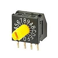 NKK Switches FR01KC16H-06XL-S Rotary Switches 16 POS COMP PLASTIC SHAFT RA PC .2 SPAC