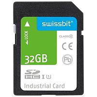 Swissbit SFSD032GL3BM1TO-E-LF-2B1-STD SD Cards Industrial SD Card, S-45, 32 GB, MLC Flash, -25C to +85C
