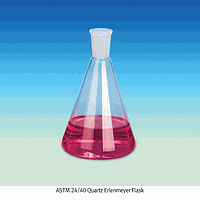 DaiHan SL.Qu.Fl025 Erlen. Flasks, Quartz, 500ml, 108 x h170mm, joint 24/40