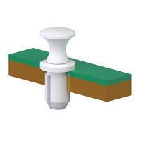 Essentra Components RSLP215W Snap RIVETS SNAP LATCHES - PLUNGER:NYLON WHITE