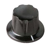 Davies Molding 1920AL Skirted Control Knob Black Bushing Skirted Control Knob