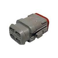 DEUTSCH - TE Connectivity DT06-08SA-CE04 8-Way PLG, 8P, GRY, E, XCAP, A