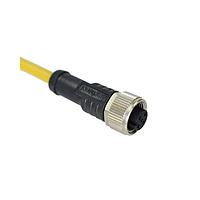 Amphenol LTW M12A-17BFFM-SL8B01 Sensor Cables / Actuator Cables M12 Circular Metric Connector, A Code, Metal, 1.5A, 17 pins, Female Connector, Female Contact, Straight, Screw Thread, Overmolded, Length 1000mm, IP68 / IP69K