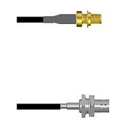 Amphenol Custom Cable Q-2W0040003120i RF Cable Assemblies SMA-SJB/BNC-SJB G174 120I