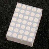Kingbright TC07-11YWA LED Displays Dot Matrix Yel 588nm Common Cathode