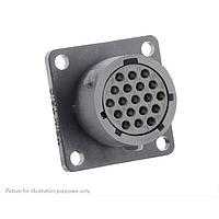 Eaton Souriau-Sunbank UTSX01419S Receptacles Square flange receptacle, without backshell, for 19 female contacts, IP68/69K