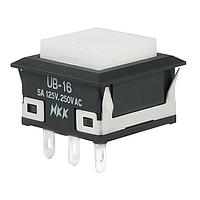 NKK Switches UB16KKW01N-B Pushbutton Switches SPDT ON-ON WHITE