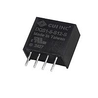 CUI Inc DQS1-5-S3-S Isolated dc-dc isolated, 1W, 4.5-5.5 Vdc input, 3.3 Vdc, 0.303 A, single regulated output, SIP