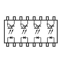 Renesas Electronics PS2802-4-V-F3-A Transistor Output Optocouplers OPTOCOUPLER 16-PIN SSOP
