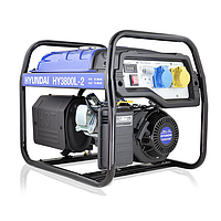 Hyundai HY3800L-2 Petrol Site Open Generator with Recoil Start (4kVA, 3.2/3200kW/w)