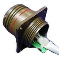 Amphenol Socapex RJFTV22G03100BTX Cat 5e RJ45 Cordset 0.3M Sq Flange Rcpt Olive