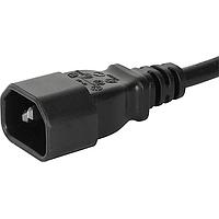 Schurter 6007.0204 No Receptacle Power Cord Stripped cordset C14 2.0m