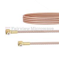 Fairview FMCA1416 Snap-On RA MMBX Plug to RA Snap-On MMBX Plug Cable RG316 Coax