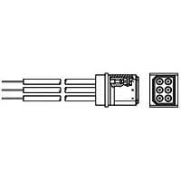 AMP Connectors - TE Connectivity 867471-1 Standard Circular Connector LGH RECPT W/FLY LEADS 6 PIN
