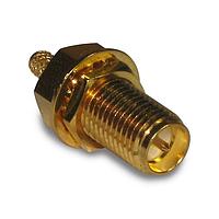 Amphenol RF 132119RP Connectors SMA BH JK GOLD RG316 174 LMR100 REV POL