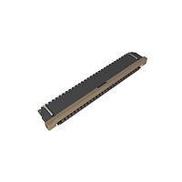 Amphenol FCI SFW28R-3STE1LF Board Mount 1.00mm Flex Connector, SFW-R series, 28 Position, Bottom side Contact, Side Entry Surface Mount ZIF Connector, Lead Free, with Cable Lock.