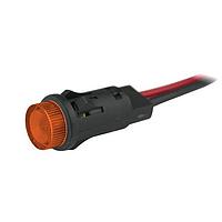 VCC P81W-A28H-CA Indicators 0.5in HI-HAT 28VDC WIRE AMBER