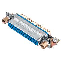 Amphenol Positronic MDX9S5B0TS-14 Receptacle D-Sub Female Connector 9P Solder Tail Right Angle Stainless Steel, Passivated Shell Jackscrews