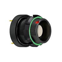 ODU GC1WDM-P17UM00-000L Receptacle HD PM RECPT W SL, sz 1, IP6K8 / IP6K9K, 17 Contacts, D (green) Key