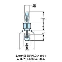 Heyco 10123 PCB Support HLSP6-08 NATURAL NYL PCB Support