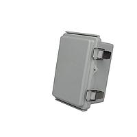 Bud Industries PTQ-11038 NEMA/IP Rated PC+10% Fiberglass Box with Stainless Steel Latch (3.9 X 5.9 X 3.4 In)
