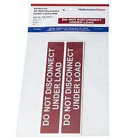 HellermannTyton 596-00671 Solar Label Solar Label, Reflective, DO NOT DISCONNECT UNDER LOAD, 6.5 x 1.0", VL, Red, 10/pkg