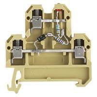 Weidmuller 0395960000 DIN Rail Terminal Blocks DK 4/35 LD 1D ROT 24VAC