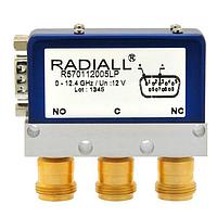 Radiall R570123105LP Coaxial Switches SPDT Ramses Low PIM N 12.4GHz Failsafe Ind. 28Vdc TTL Diodes D-sub connector