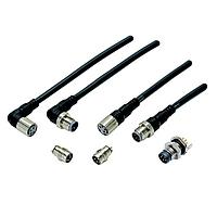 Omron Automation and Safety XS3M-K421-2 Straight M8 Plug PVC 4P 1m Connectors
