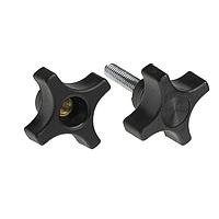 Davies Molding 2825BY Clamping Knob Clamping Four Arm 45x25x19