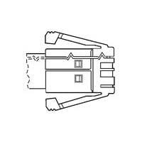 AMP Connectors - TE Connectivity 5-1761192-1 Modular 4 SDL FLAT PLUG ASSY