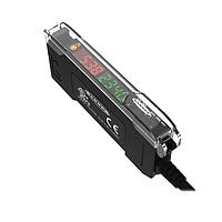 Banner Engineering DF-G1-NS-Q5 Fiber Optic Sensors DF-G1 Dual Display Fiber Amplifier; Range: Depends on Fiber; Input 10-30 V dc; Output: 1 NPN; 150 mm (6 in) 4-pin M12 Pigtail QD