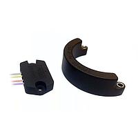 Amphenol Piher PS2P-ARC-CE-M008-A-090S-05 Play Resistant Arc Position Sensor Play Resistant Arc Position Sensor, 12 bit absolute,5VDC,  31mm radius magnet, Analog Voltage output, Box with Wire Leads, non contact magnetic, 90 Electrical Rotation Angle, -40C to 125C