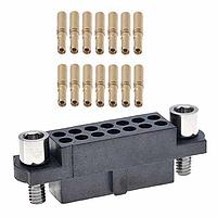 Harwin M80-4813242 Power to the Board 16+16 Pos. Female DIL 24-28AWG Cable Conn. Kit, Jackscrews