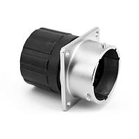 Amphenol SINE Systems RT002028PNHECR Connectors Receptacle, Square Flange, 28 Position, Male, Shell Size 20, and End Cap with Reduced Diameter Individual Wire Seals, Range 14 - 24AWG