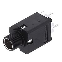 Amphenol Audio ACJM-MIV-2S Phone Connectors 1/4 in. PCB Vert Phone Jack 2CKT