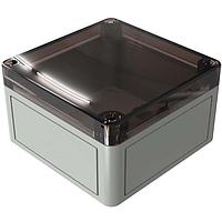 Rose 601111120 Enclosures, Boxes, & Cases ENCLOSURE, ECO COMP, CLEAR LID, 110 X 110 X 66MM, THERMOPLASTIC