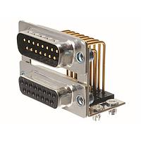 Amphenol Positronic DDB26FN7T/26FN7TX/AA Dual Port D-Sub Connectors